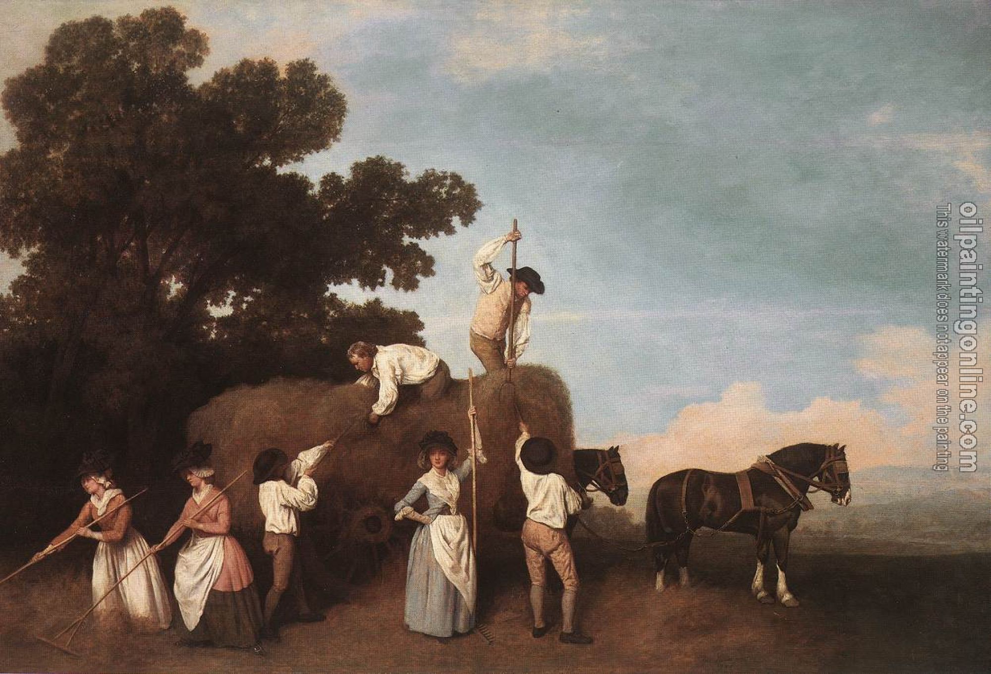 Stubbs, George - Haymaking